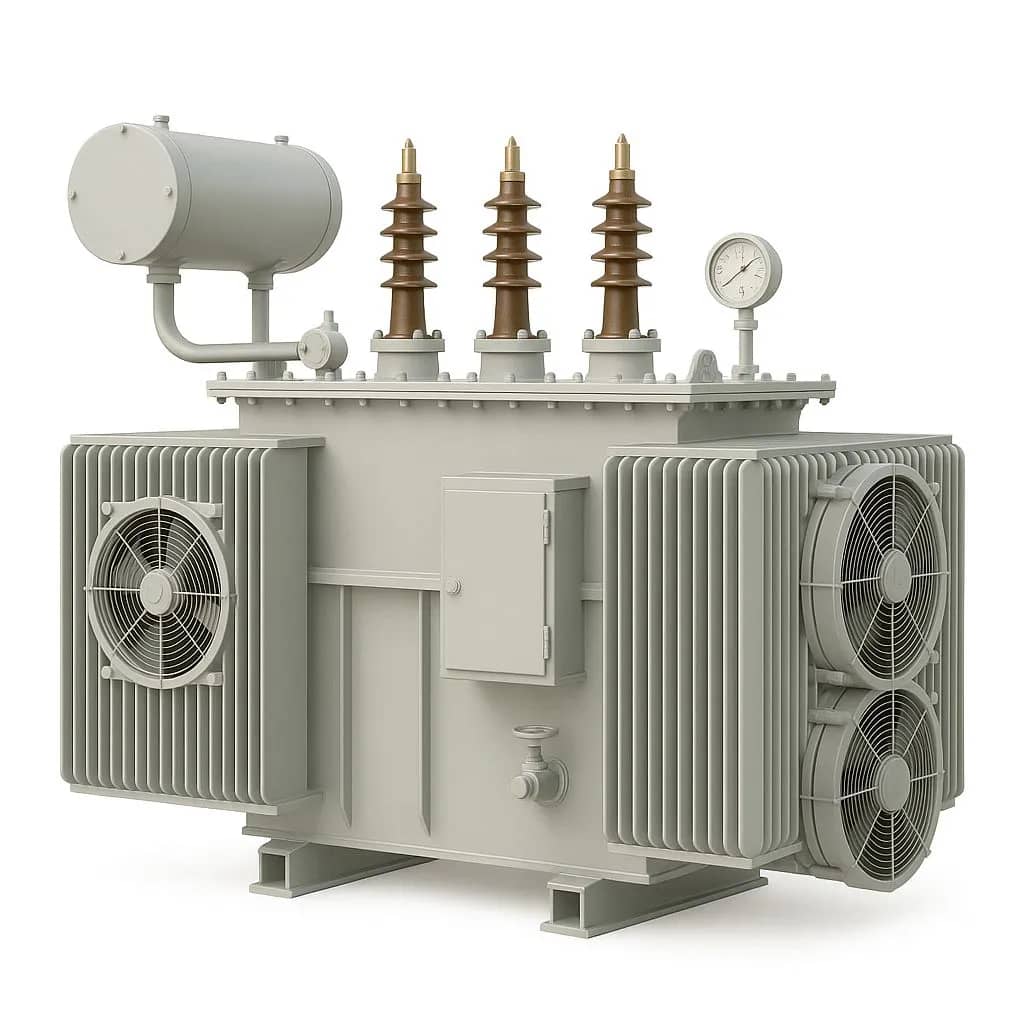 Electrical power and distribution transformer