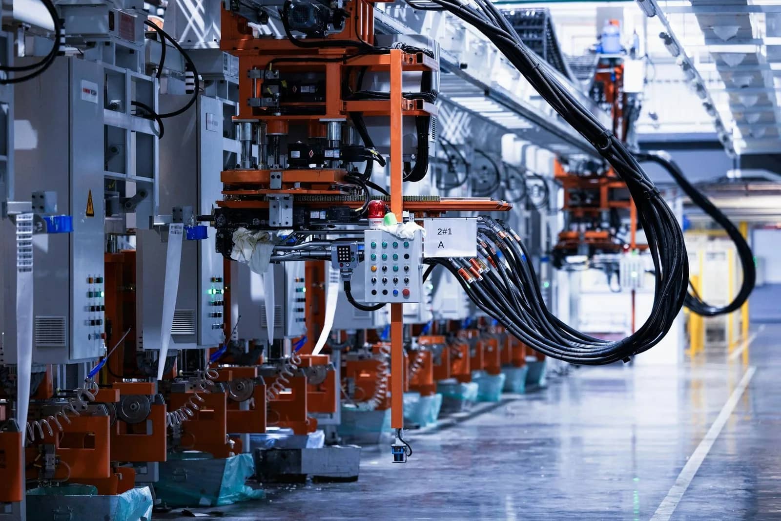 Industrial production plant